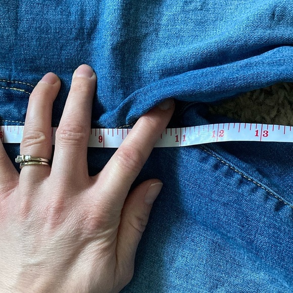 Seven7 Blue Boot Cut Jeans with Faded Distressing - Picture 14 of 15